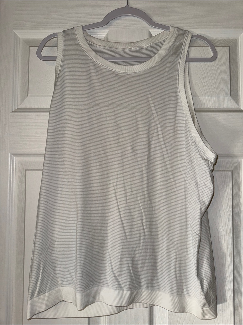 lululemon athletica White Ribbed Men's Tank Top